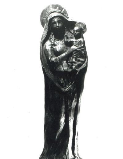 Virgen y Niño, bronce